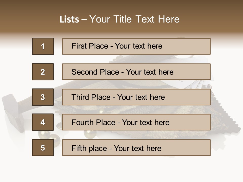 Hammer Brad Nail PowerPoint Template