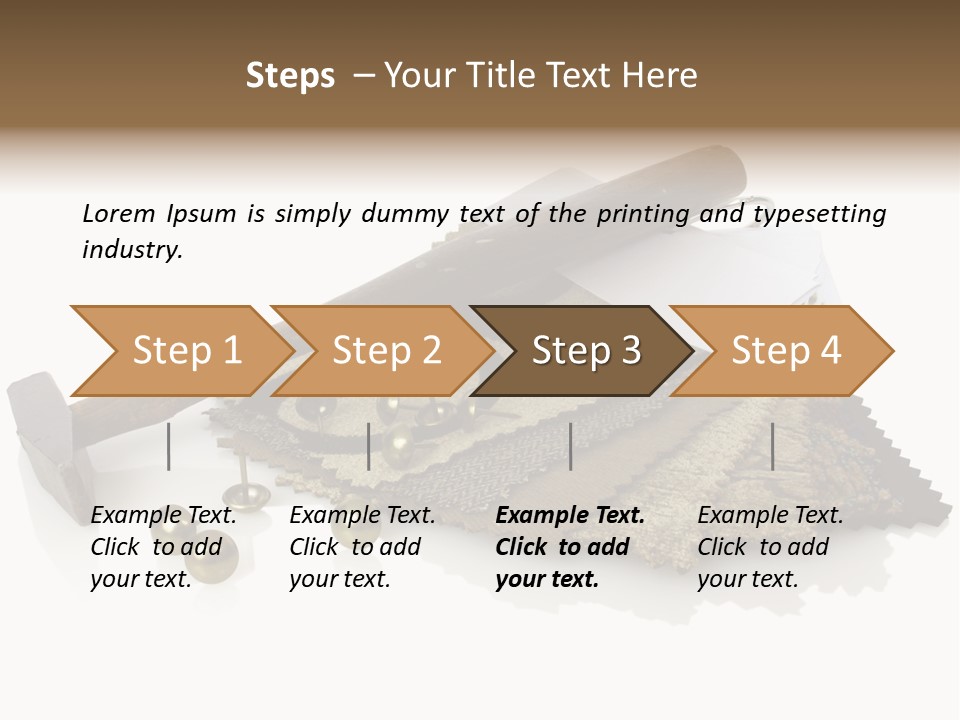 Hammer Brad Nail PowerPoint Template