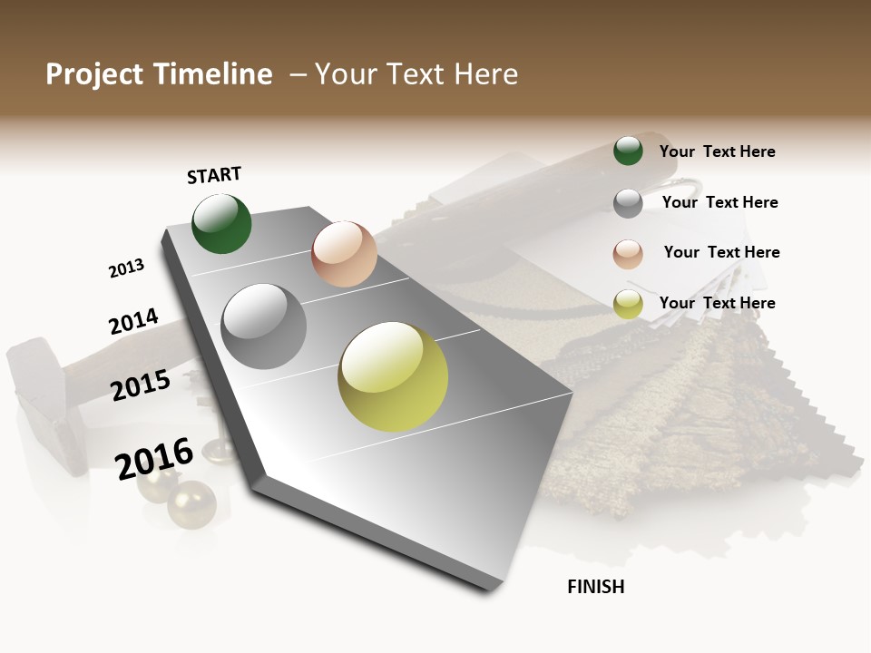 Hammer Brad Nail PowerPoint Template