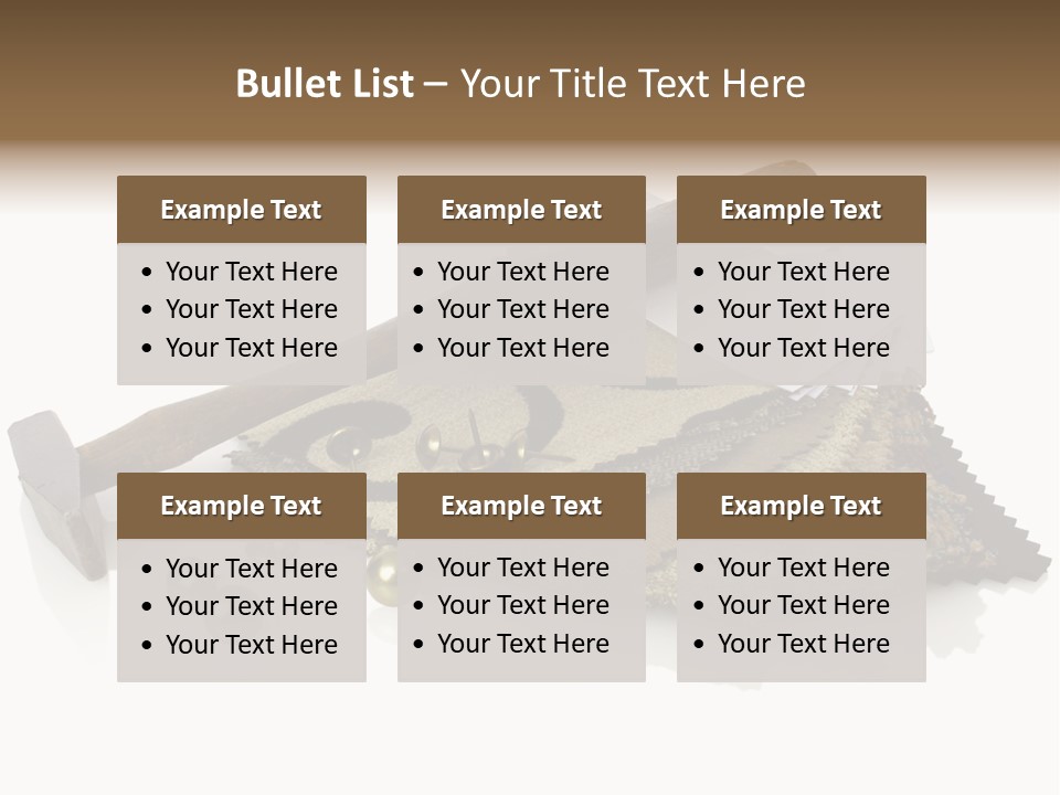 Hammer Brad Nail PowerPoint Template
