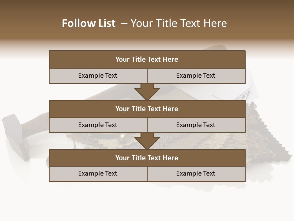 Hammer Brad Nail PowerPoint Template