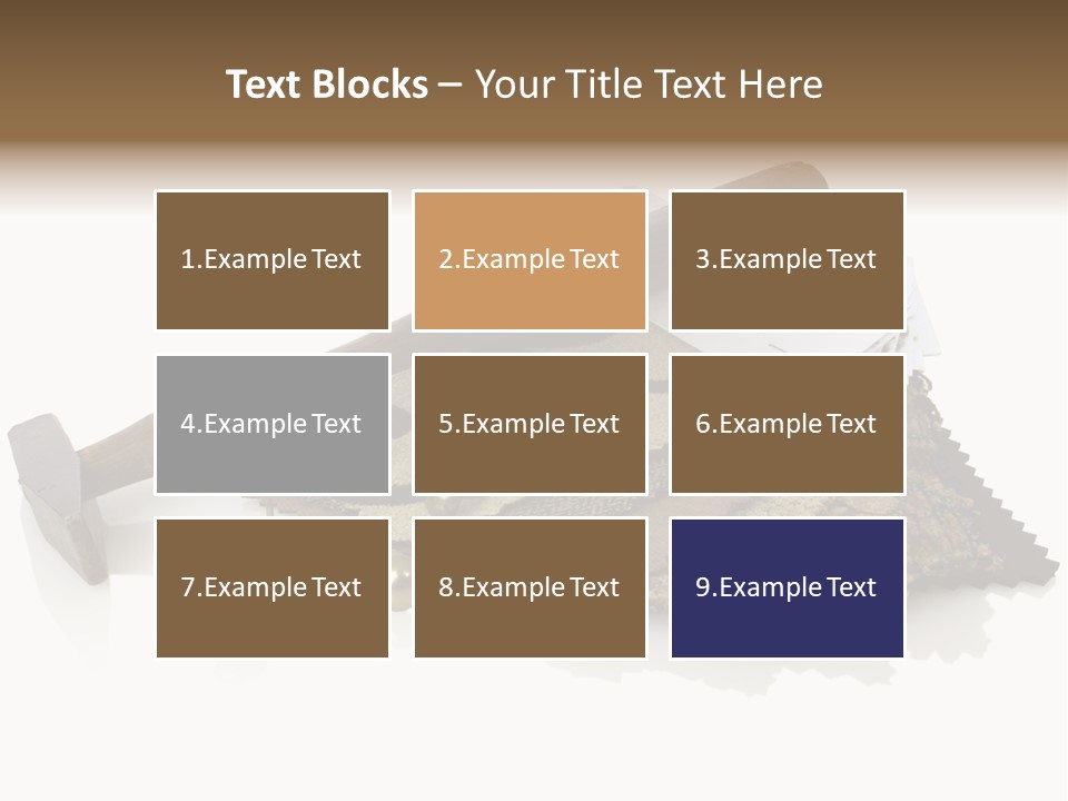 Hammer Brad Nail PowerPoint Template