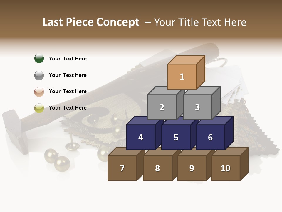 Hammer Brad Nail PowerPoint Template