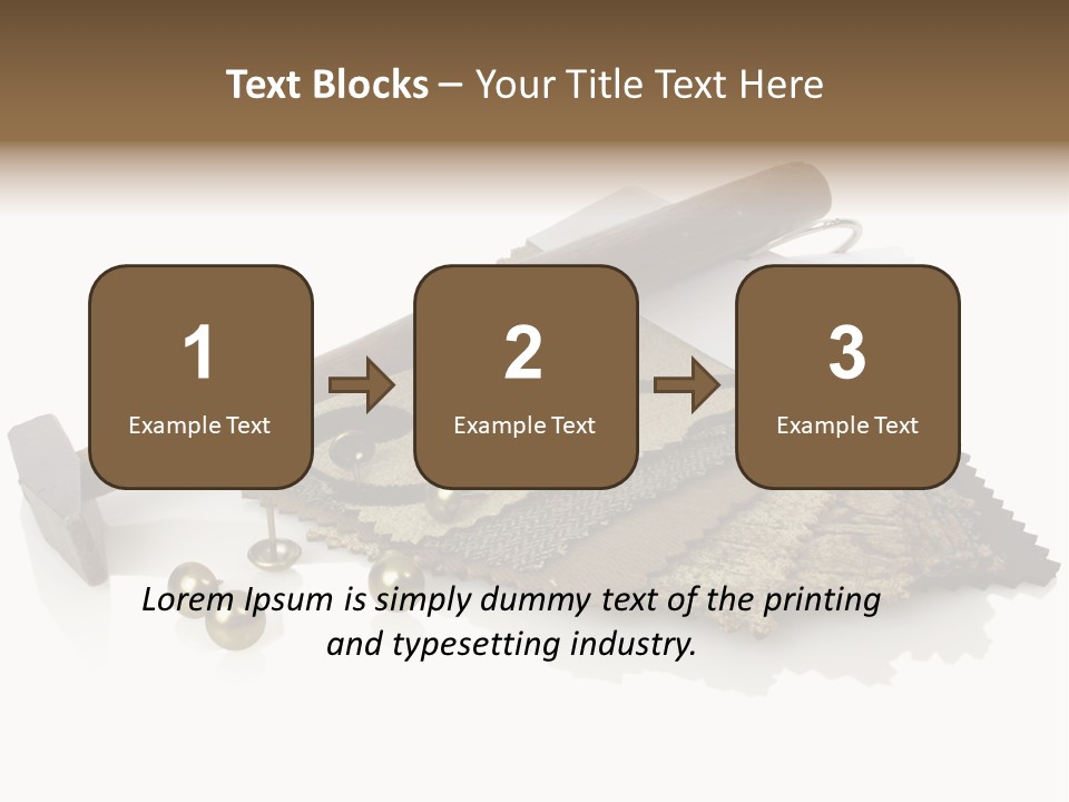 Hammer Brad Nail PowerPoint Template