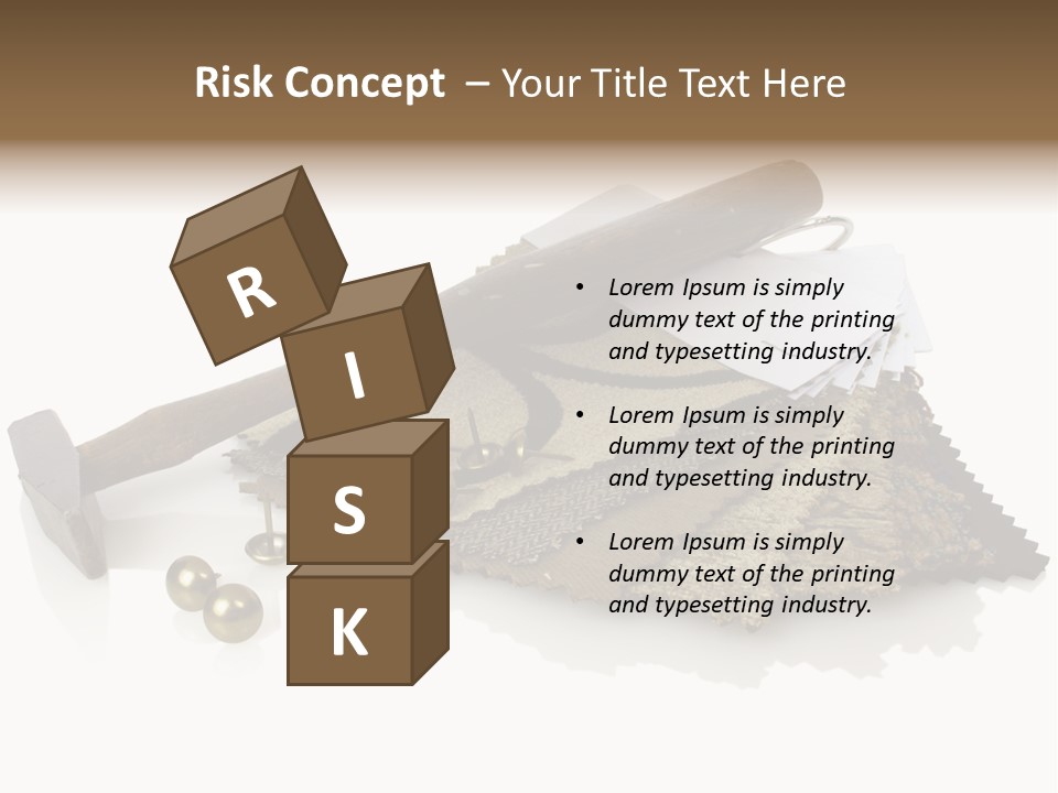 Hammer Brad Nail PowerPoint Template