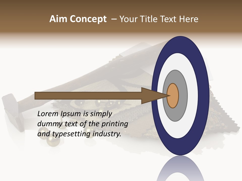 Hammer Brad Nail PowerPoint Template