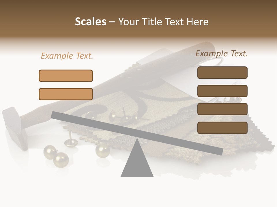 Hammer Brad Nail PowerPoint Template