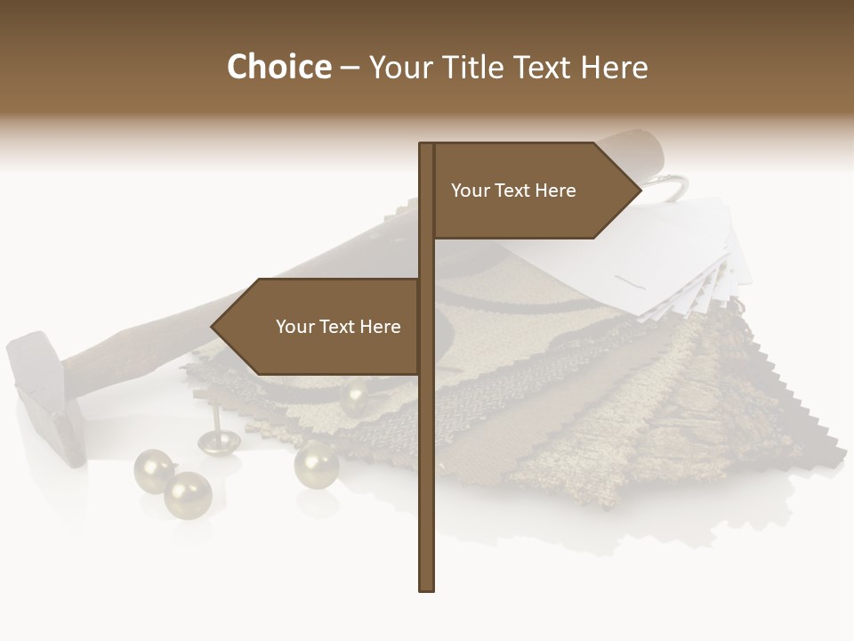 Hammer Brad Nail PowerPoint Template