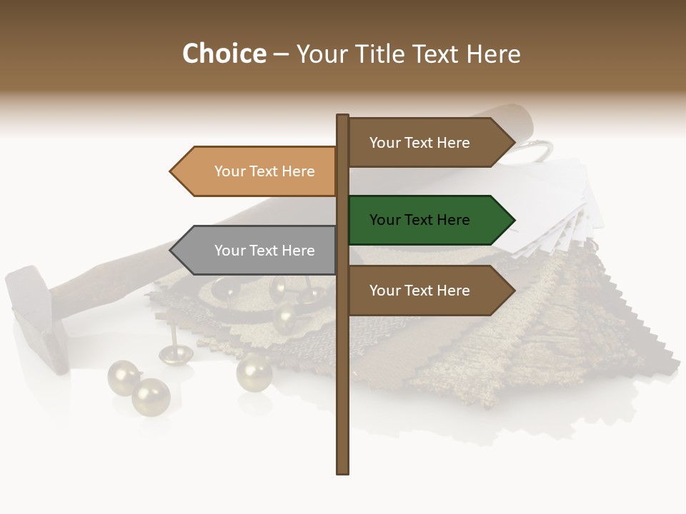 Hammer Brad Nail PowerPoint Template