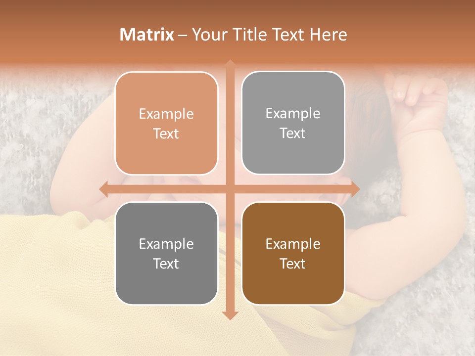 Newborn Boy Caucasian PowerPoint Template