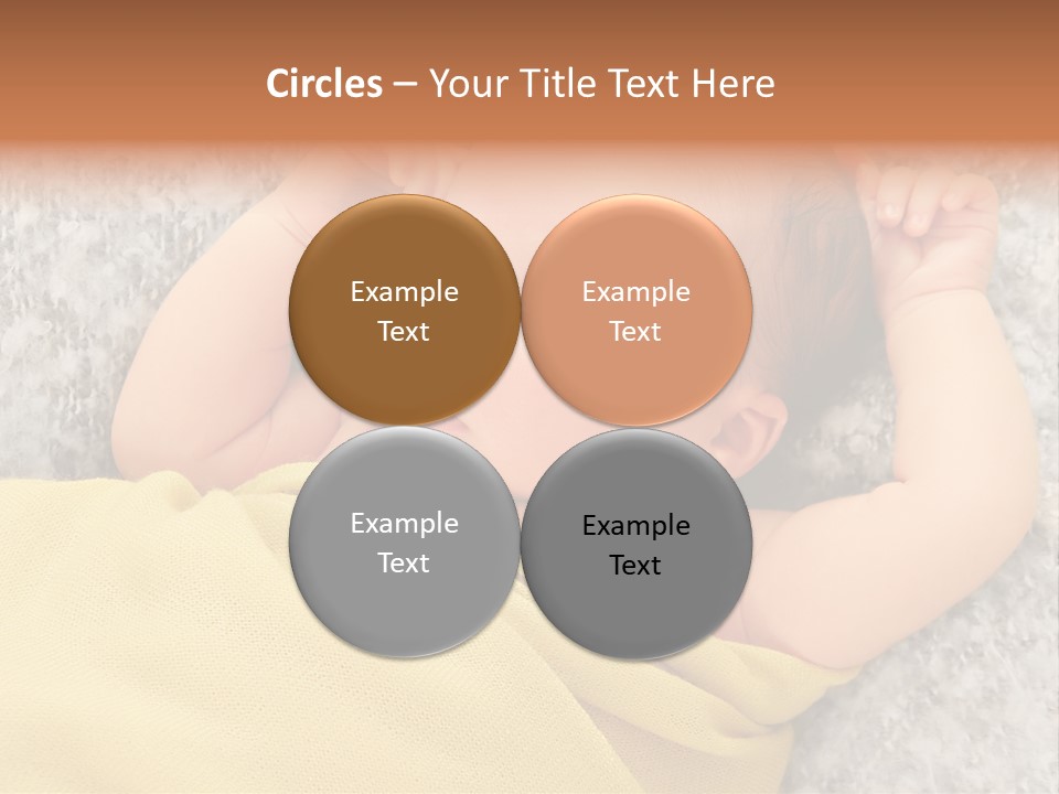 Newborn Boy Caucasian PowerPoint Template