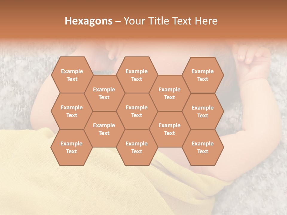 Newborn Boy Caucasian PowerPoint Template