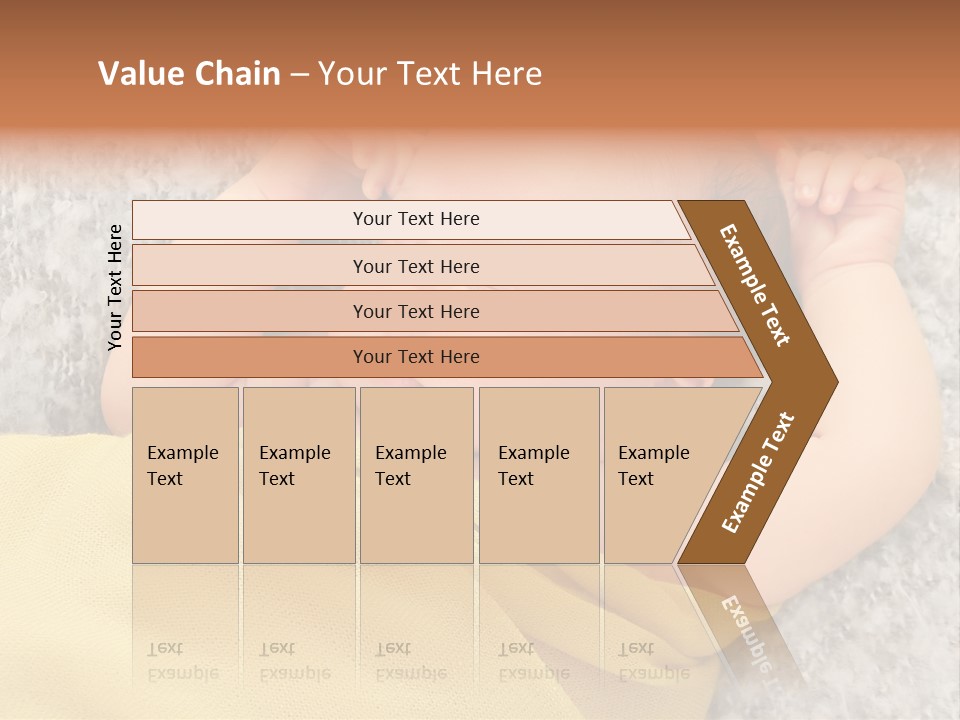 Newborn Boy Caucasian PowerPoint Template