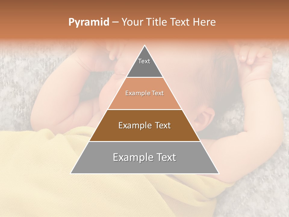 Newborn Boy Caucasian PowerPoint Template