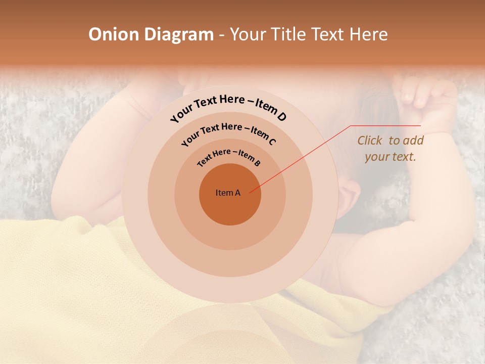 Newborn Boy Caucasian PowerPoint Template