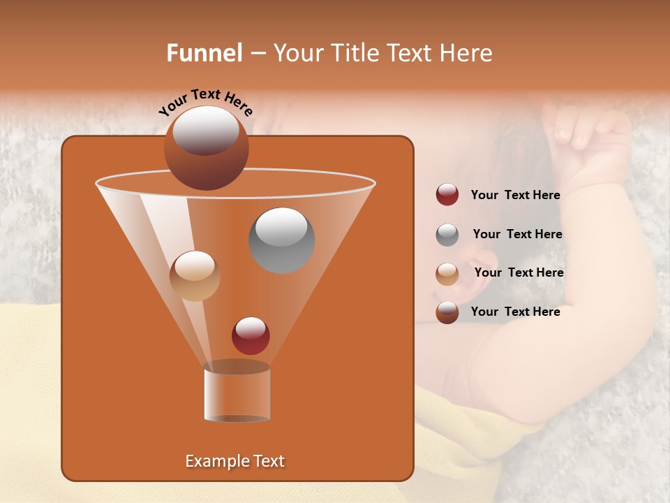 Newborn Boy Caucasian PowerPoint Template