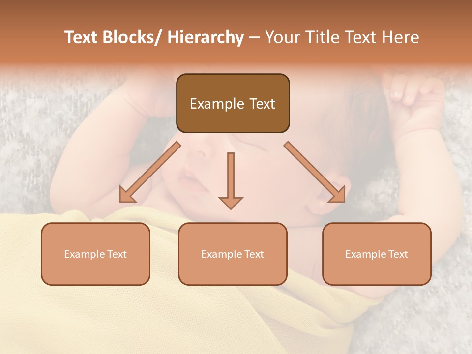 Newborn Boy Caucasian PowerPoint Template