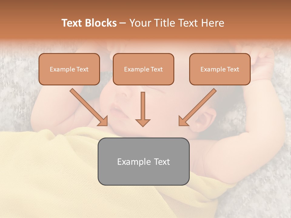 Newborn Boy Caucasian PowerPoint Template