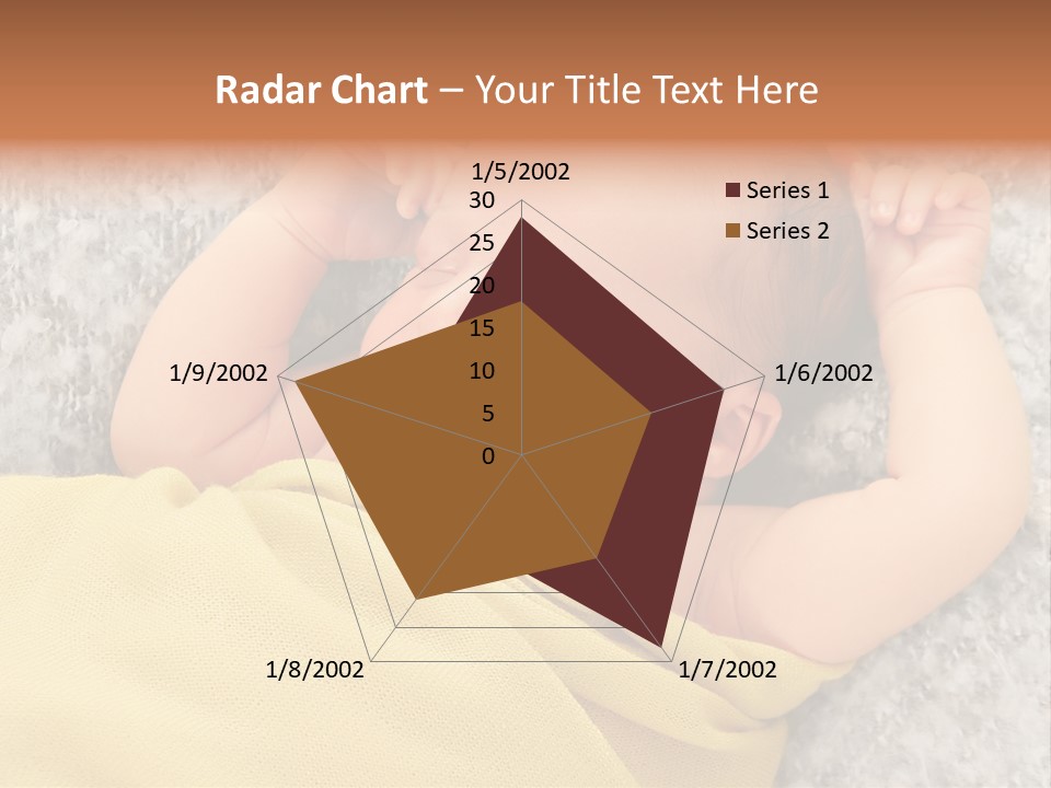 Newborn Boy Caucasian PowerPoint Template