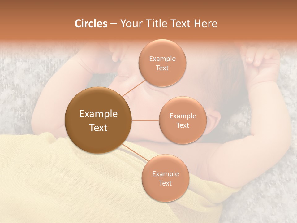 Newborn Boy Caucasian PowerPoint Template