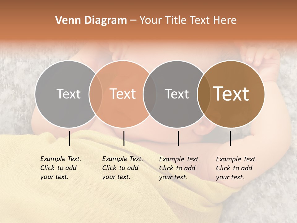 Newborn Boy Caucasian PowerPoint Template