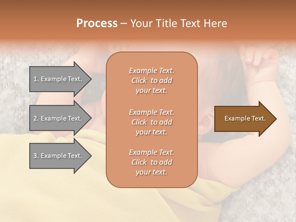 Newborn Boy Caucasian PowerPoint Template