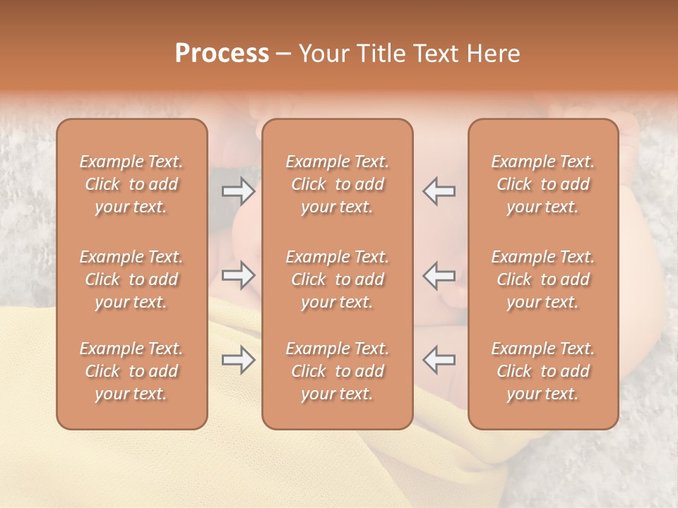 Newborn Boy Caucasian PowerPoint Template