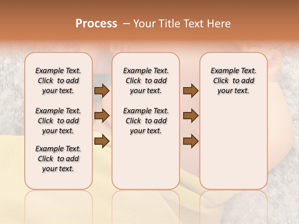 Newborn Boy Caucasian PowerPoint Template