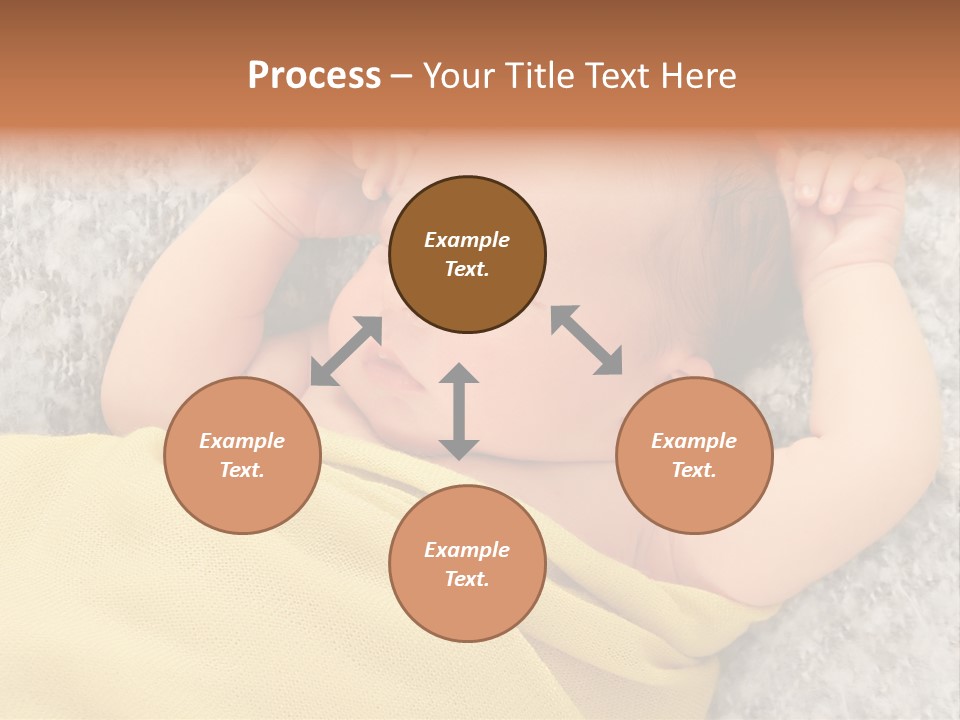 Newborn Boy Caucasian PowerPoint Template