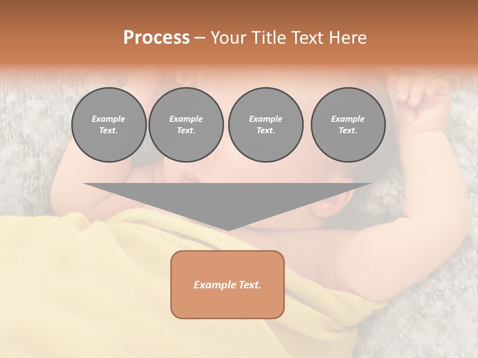 Newborn Boy Caucasian PowerPoint Template