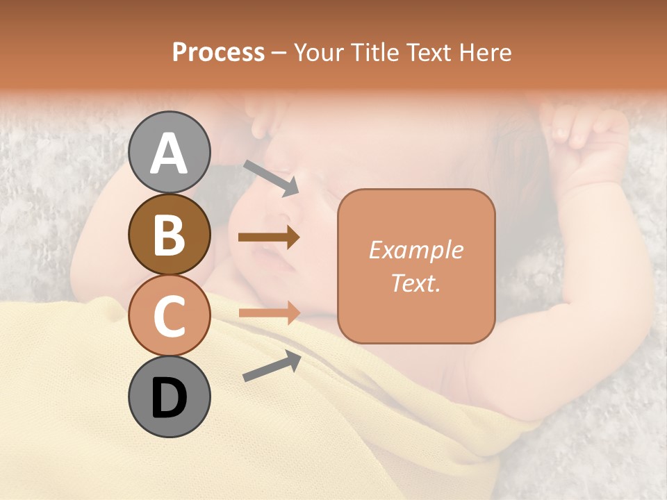 Newborn Boy Caucasian PowerPoint Template