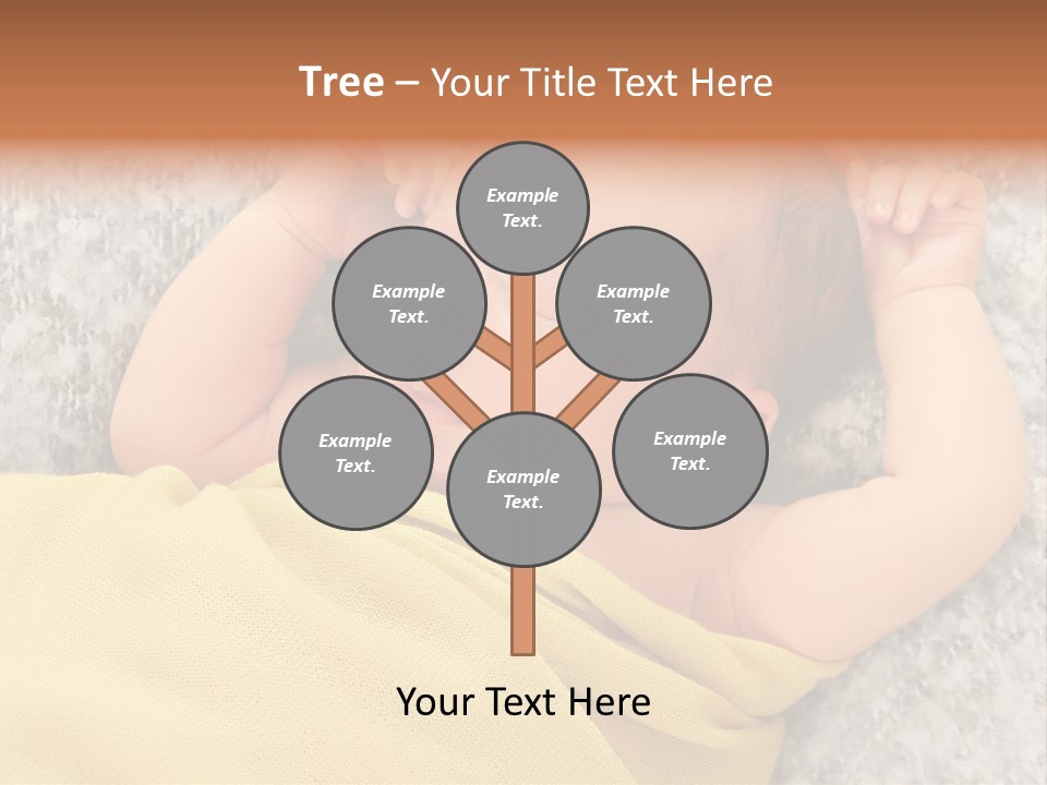 Newborn Boy Caucasian PowerPoint Template