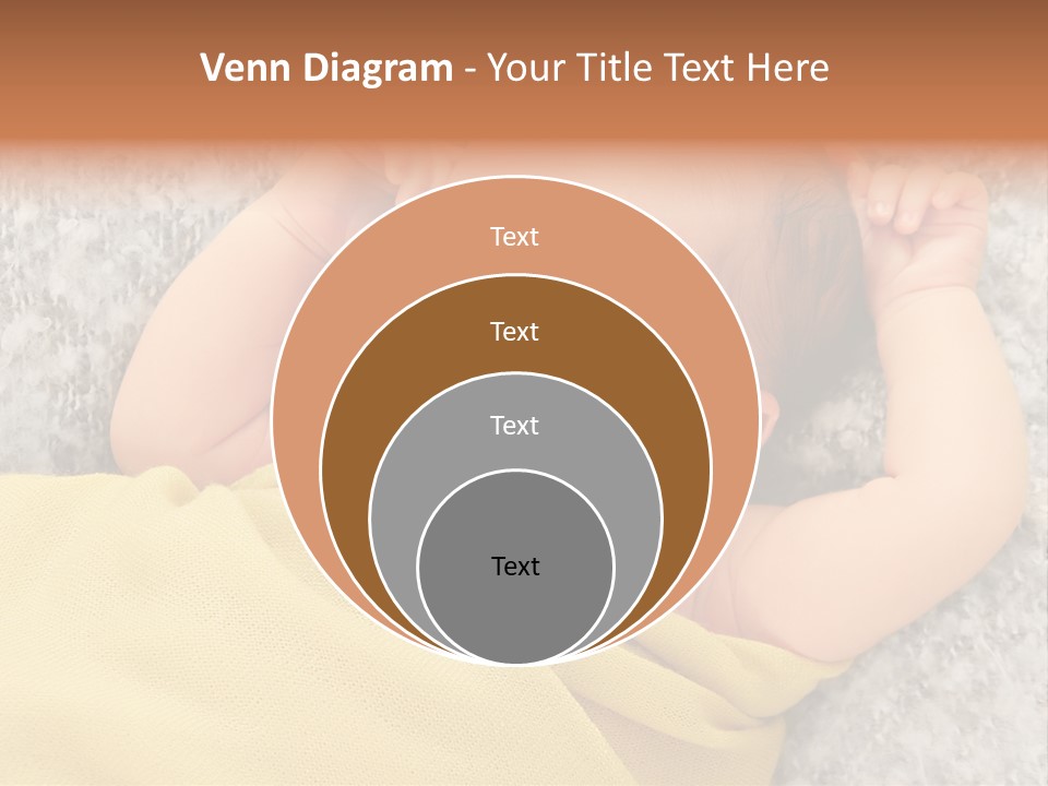 Newborn Boy Caucasian PowerPoint Template