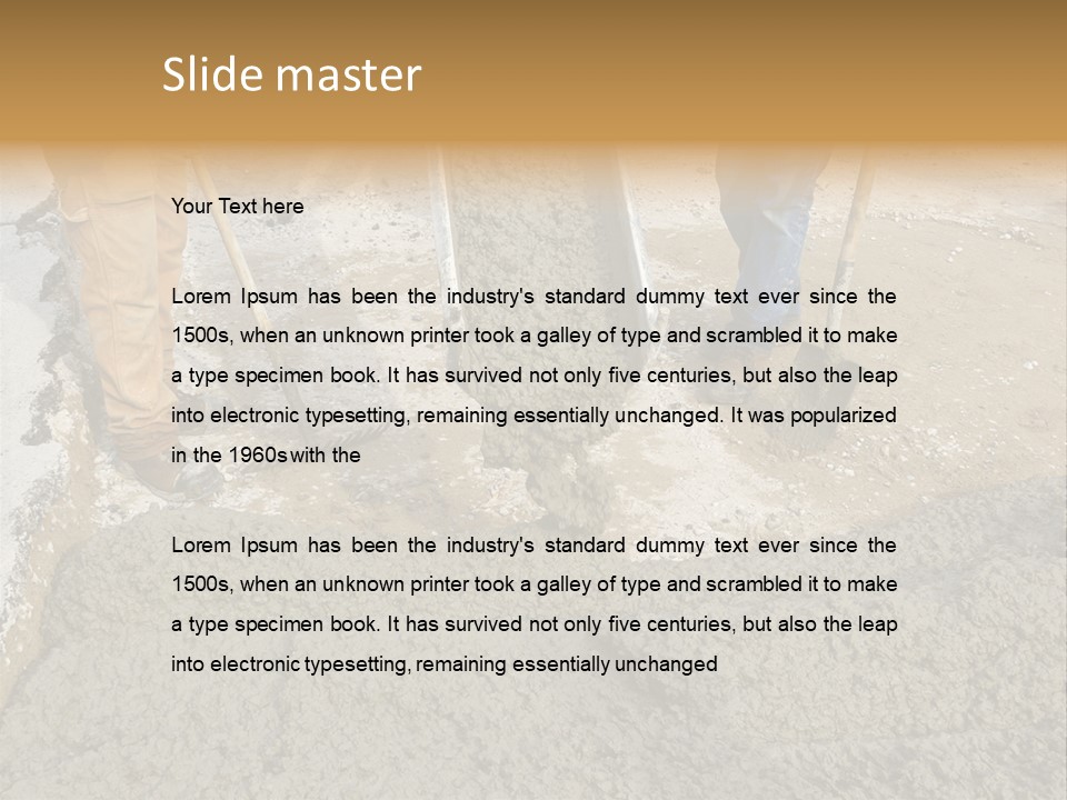 Public Economy Paving PowerPoint Template