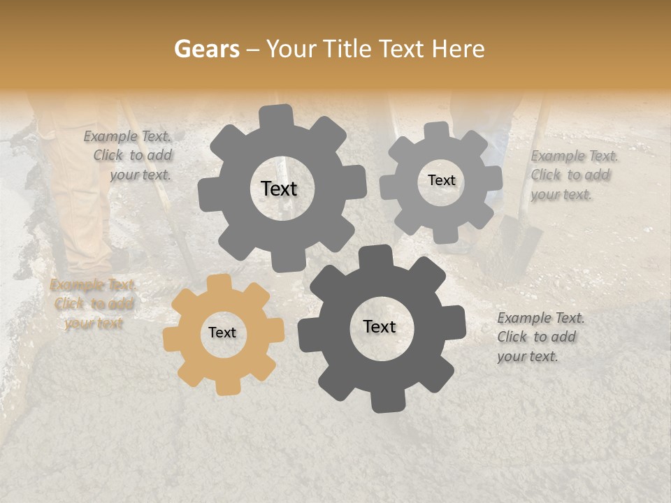 Public Economy Paving PowerPoint Template