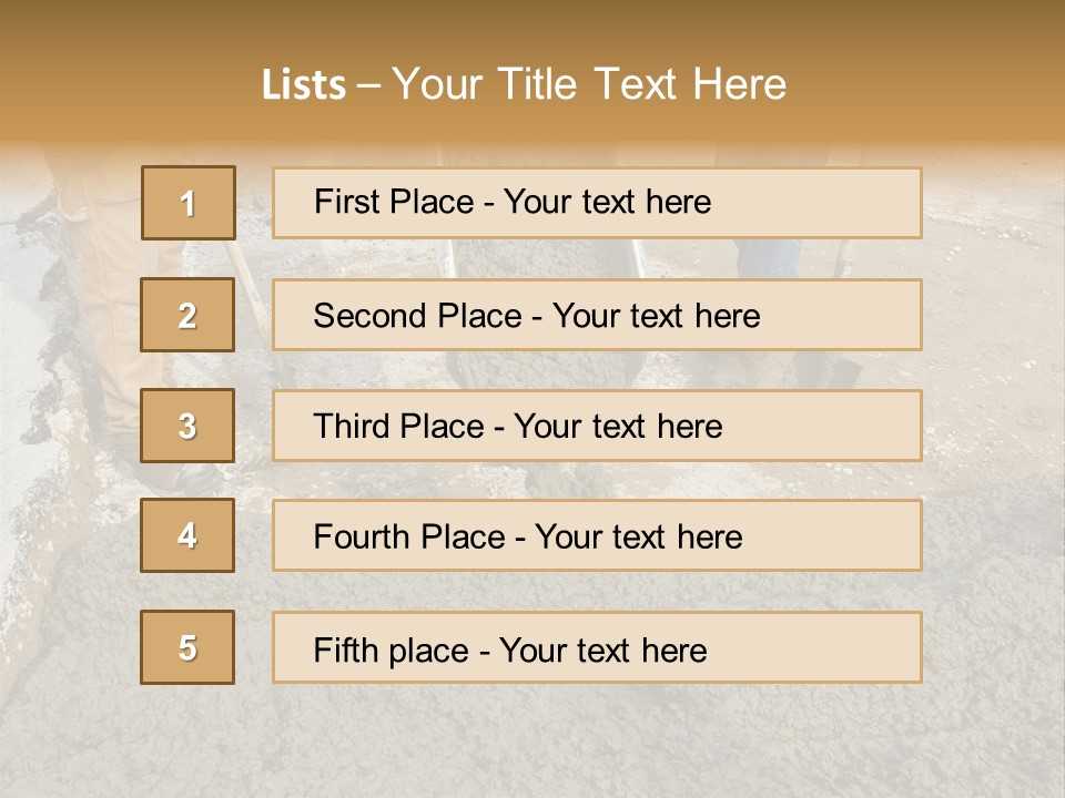 Public Economy Paving PowerPoint Template