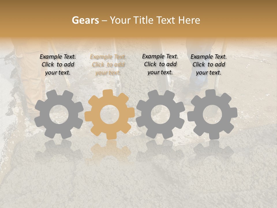 Public Economy Paving PowerPoint Template