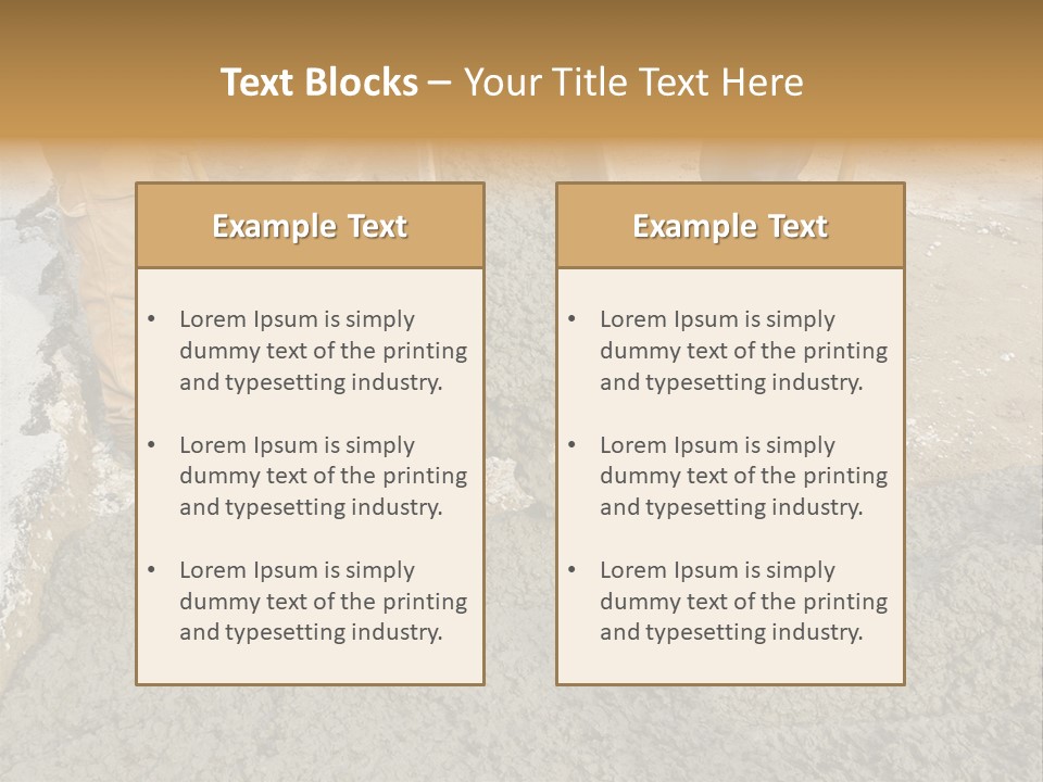 Public Economy Paving PowerPoint Template