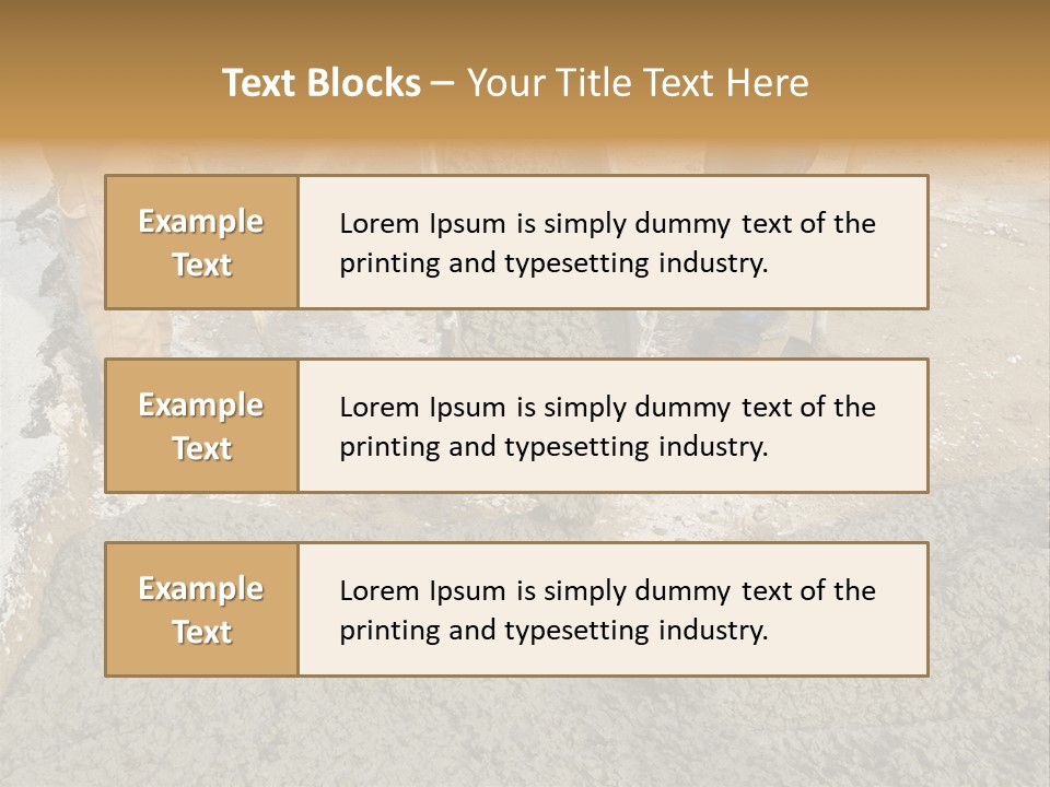 Public Economy Paving PowerPoint Template