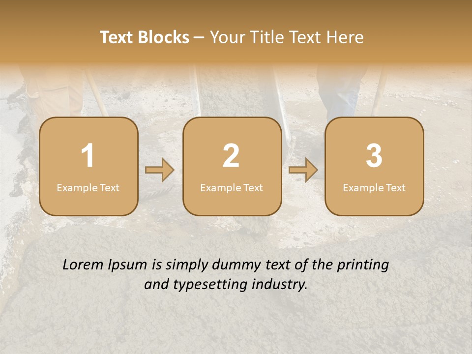 Public Economy Paving PowerPoint Template