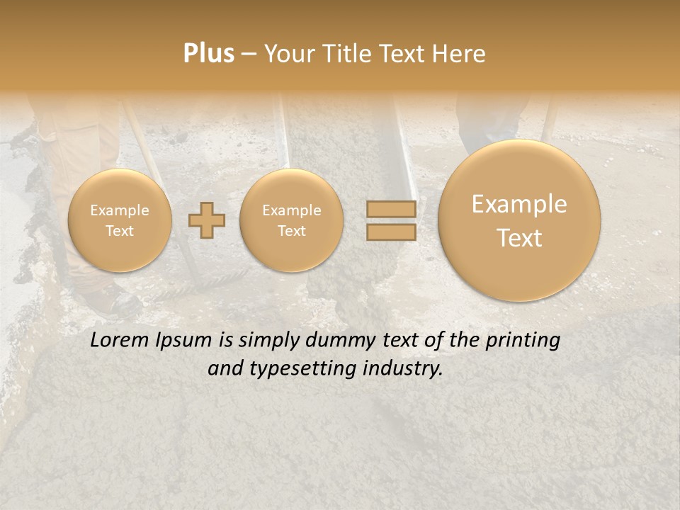 Public Economy Paving PowerPoint Template