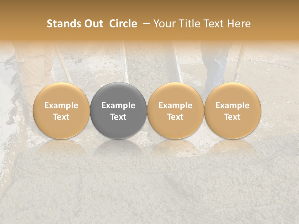 Public Economy Paving PowerPoint Template