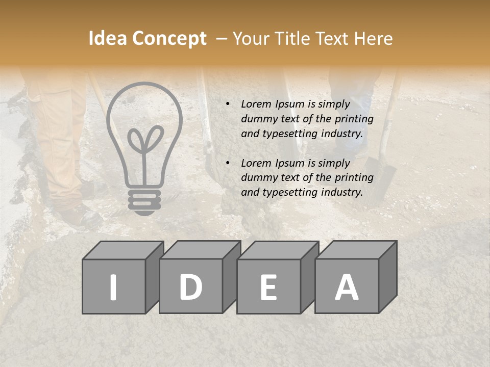 Public Economy Paving PowerPoint Template