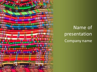 Thread Weave Blanket PowerPoint Template