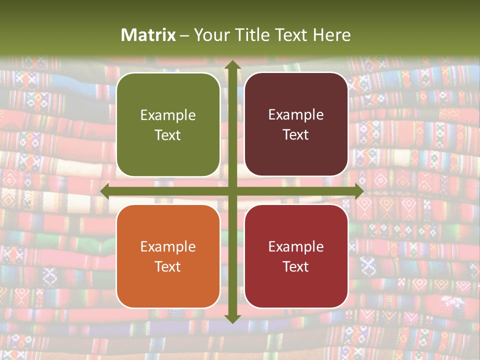 Thread Weave Blanket PowerPoint Template