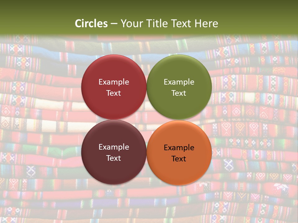 Thread Weave Blanket PowerPoint Template