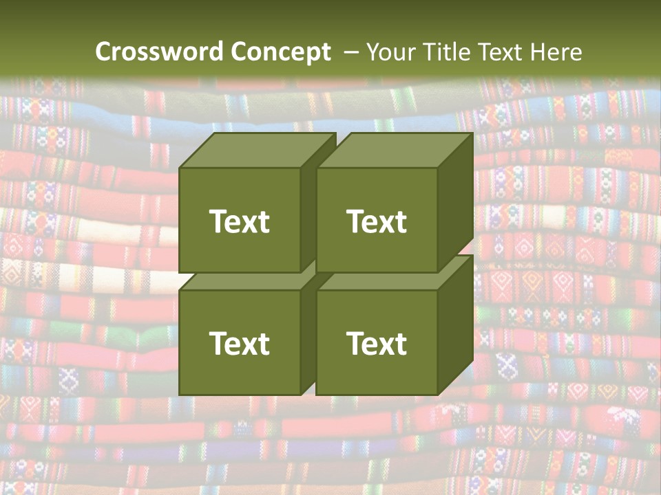 Thread Weave Blanket PowerPoint Template