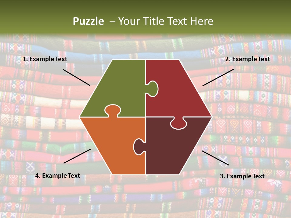 Thread Weave Blanket PowerPoint Template