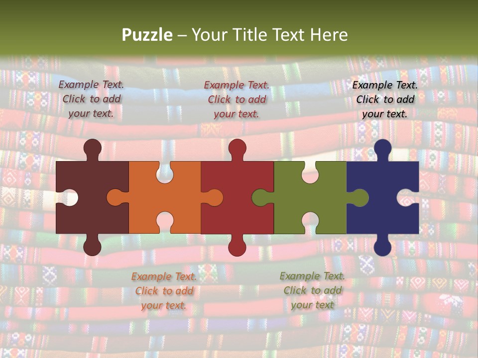 Thread Weave Blanket PowerPoint Template