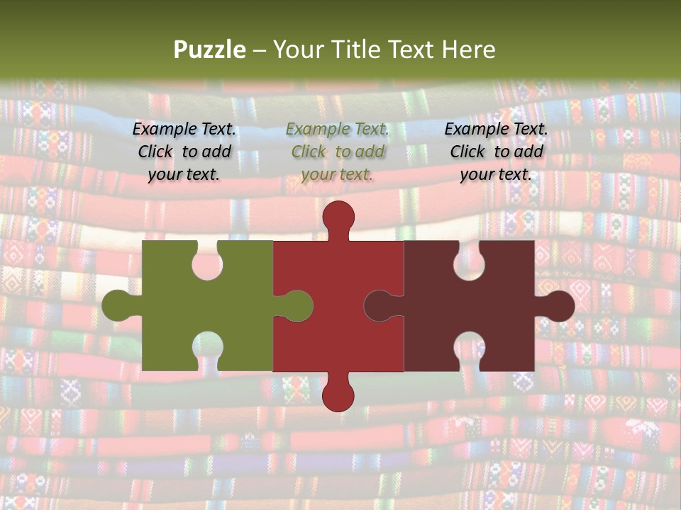 Thread Weave Blanket PowerPoint Template